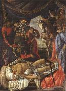 Sandro Botticelli Discovery of the Body of Holofernes (mk36) oil on canvas